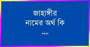 জাহাঙ্গীর নামের অর্থ কি | ইসলাম কি বলে? (বিস্তারিত) - ব্রেইন ক্যান্ডি জাহাঙ্গীর নামের অর্থ কি | ইসলাম কি বলে? (বিস্তারিত) - ব্রেইন ক্যান্ডি