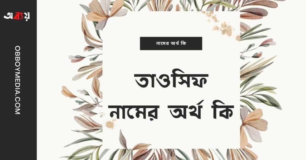 তাওসিফ নামের অর্থ কি – ইসলামিক ও আরবি অর্থ জানুন - ব্রেইন ক্যান্ডি তাওসিফ নামের অর্থ কি