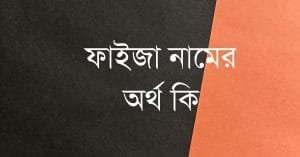 ফাইজা নামের অর্থ কি | ইসলাম কি বলে? (বিস্তারিত) - ব্রেইন ক্যান্ডি ফাইজা নামের অর্থ কি | ইসলাম কি বলে? (বিস্তারিত) - ব্রেইন ক্যান্ডি