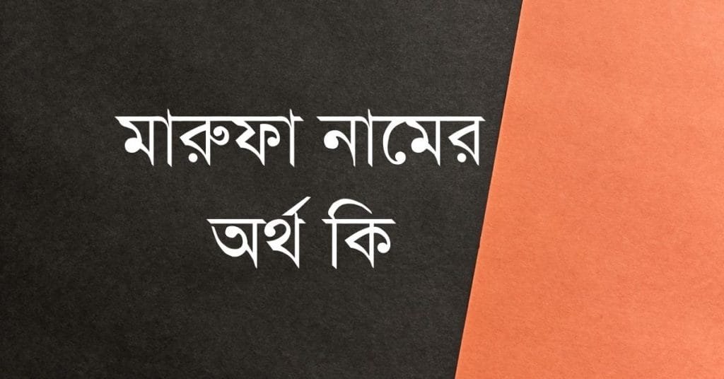 মারুফা নামের অর্থ কি | ইসলাম কি বলে? (বিস্তারিত) - ব্রেইন ক্যান্ডি মারুফা নামের অর্থ কি | ইসলাম কি বলে? (বিস্তারিত) - ব্রেইন ক্যান্ডি