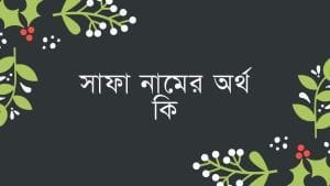 সাফা নামের অর্থ কি | ইসলাম কি বলে? (বিস্তারিত) - ব্রেইন ক্যান্ডি