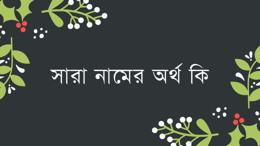 সারা নামের অর্থ কি | ইসলাম কি বলে? (বিস্তারিত) - ব্রেইন ক্যান্ডি সারা নামের অর্থ কি | ইসলাম কি বলে? (বিস্তারিত) - ব্রেইন ক্যান্ডি
