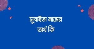 সুবাইতা নামের অর্থ কি | ইসলাম কি বলে? (বিস্তারিত) - ব্রেইন ক্যান্ডি সুবাইতা নামের অর্থ কি | ইসলাম কি বলে? (বিস্তারিত) - ব্রেইন ক্যান্ডি