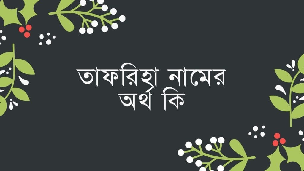 তাফরিহা নামের অর্থ কি | নামটির সাথে কি ইসলামের সম্পর্ক আছে? - ব্রেইন ক্যান্ডি তাফরিহা নামের অর্থ কি - ইসলামিক ও আরবি অর্থ জানুন