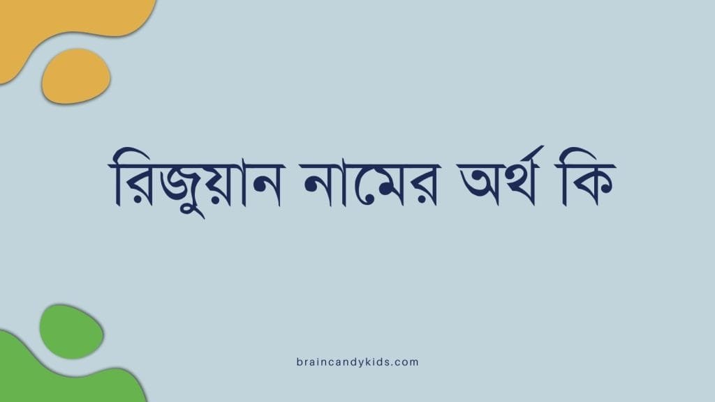 রিজুয়ান নামের অর্থ কি - ব্রেইন ক্যান্ডি রিজুয়ান নামের অর্থ কি - ইসলামিক ও আরবি অর্থ জানুন