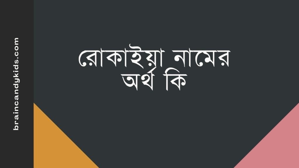 রোকাইয়া নামের অর্থ কি - ব্রেইন ক্যান্ডি রোকাইয়া নামের অর্থ কি - ইসলামিক ও আরবি অর্থ জানুন