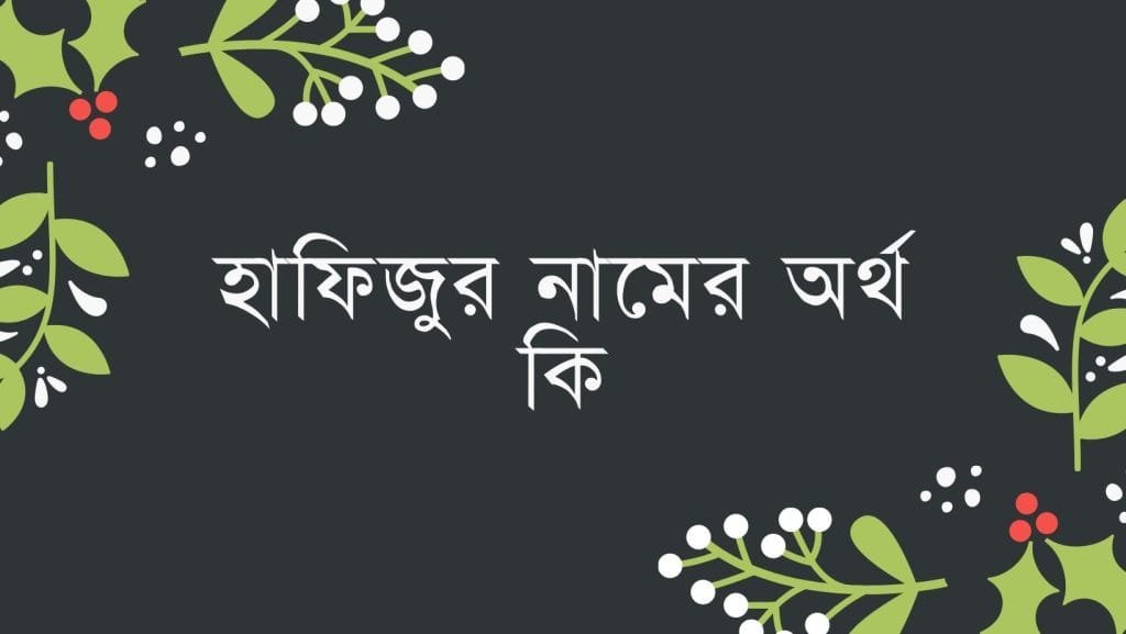হাফিজুর নামের অর্থ কি - ব্রেইন ক্যান্ডি হাফিজুর নামের অর্থ কি - ইসলামিক ও আরবি অর্থ জানুন