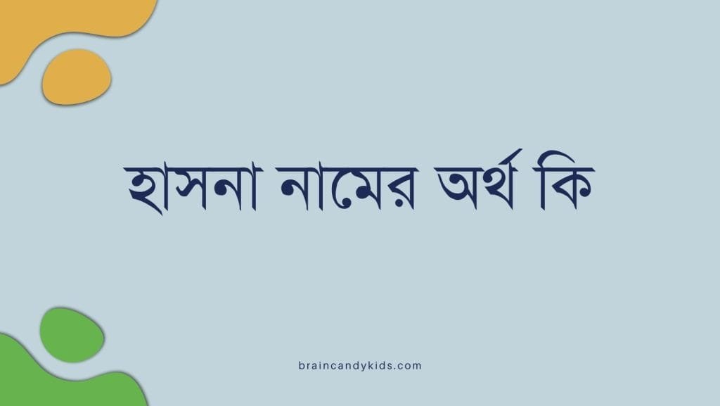 হাসনা নামের অর্থ কি - ব্রেইন ক্যান্ডি হাসনা নামের অর্থ কি - ইসলামিক ও আরবি অর্থ জানুন